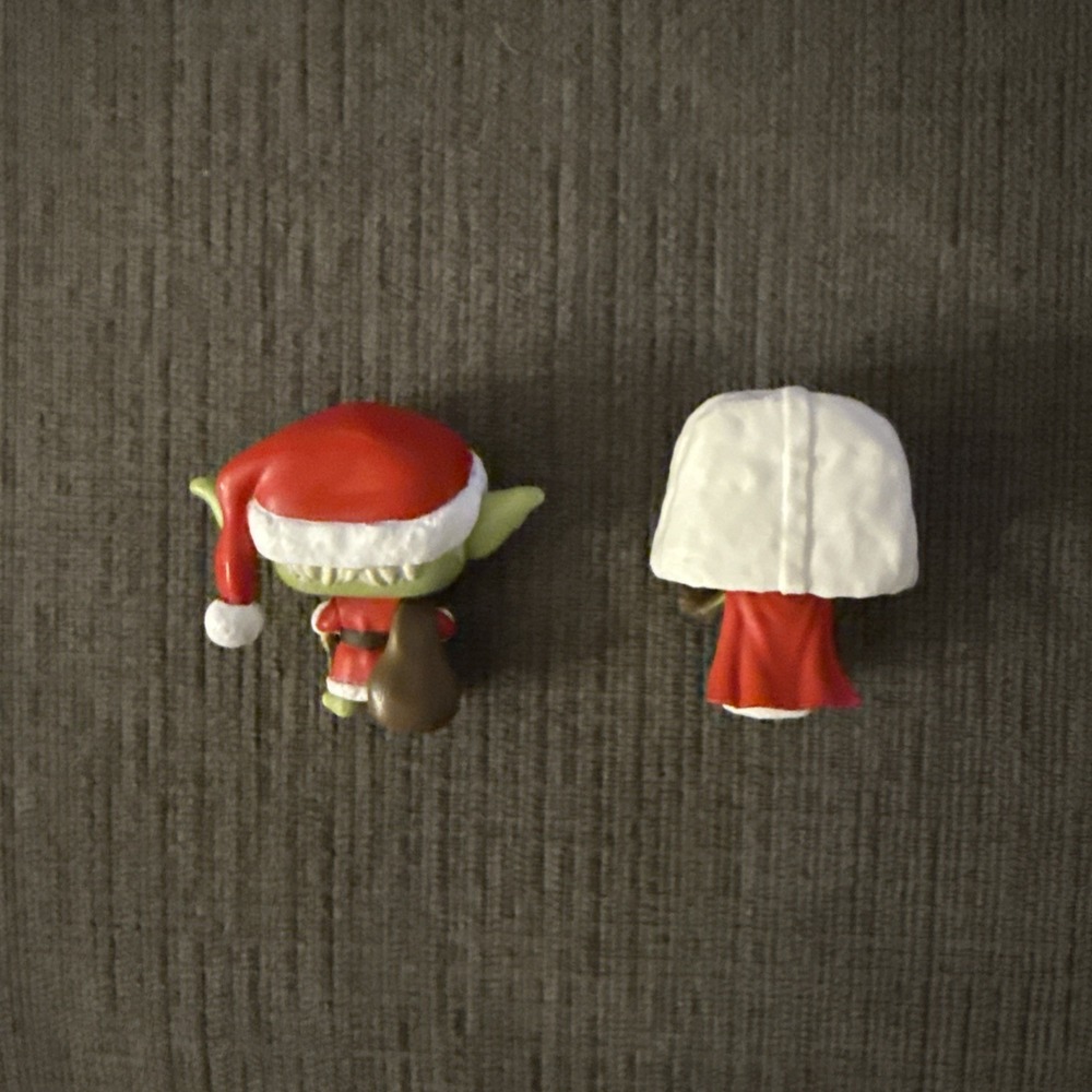 2022 - 2 Funko Pocket Pop Star Wars‎ Christmas Holiday Vinyl Figures Yoda/ Darth - Picture 2 of 3